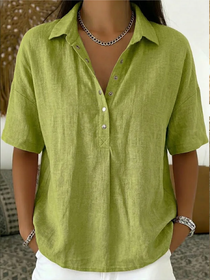 Hélène™ | Blouse Élégante à la Coupe Flatteuse