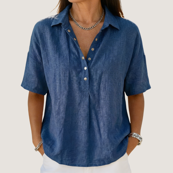 Hélène™ | Blouse Élégante à la Coupe Flatteuse