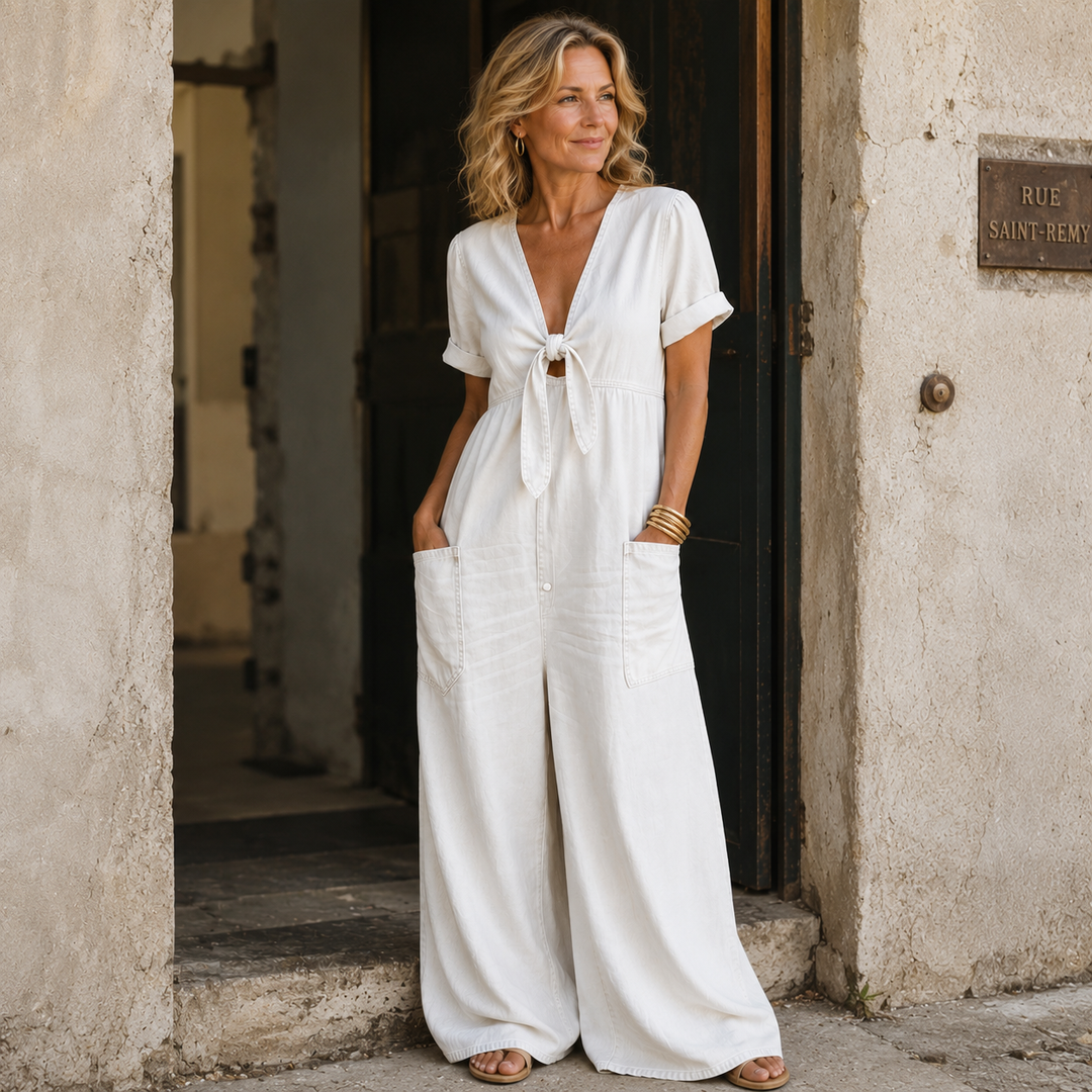 Maya™ | Combinaison en Denim à la Coupe Flatteuse