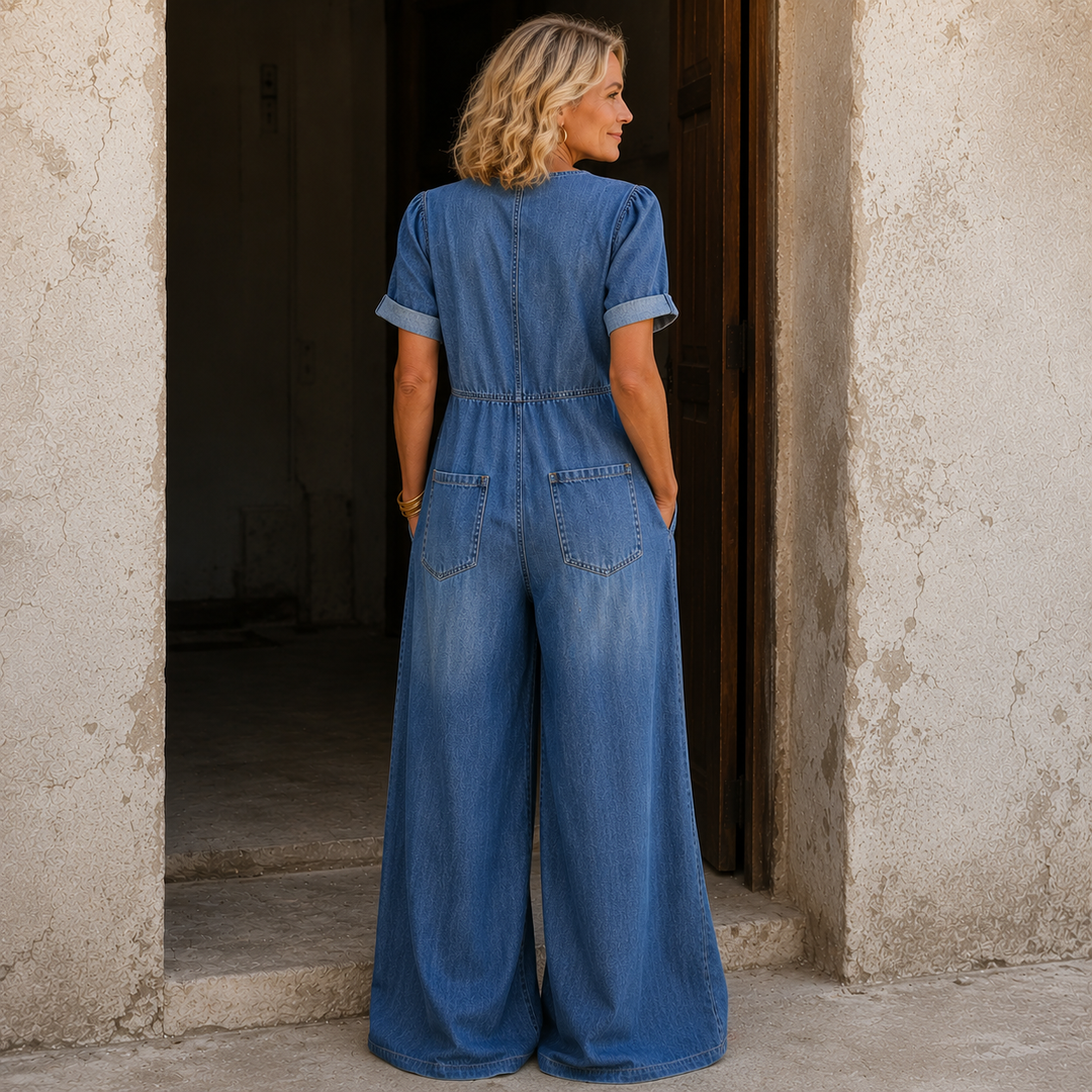 Maya™ | Combinaison en Denim à la Coupe Flatteuse