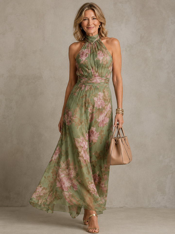 Floriane™ | Robe Longue Fleurie à la Coupe Flatteuse